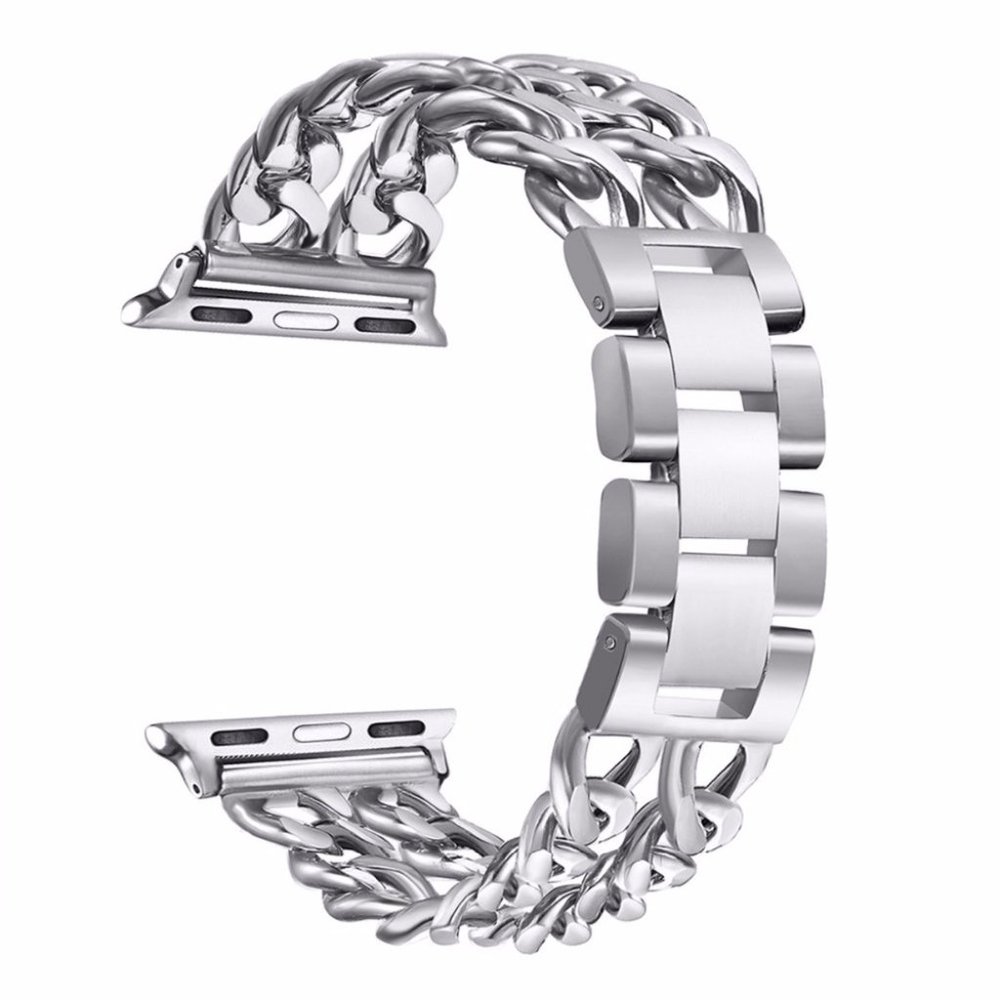 NEW INS Style Adjustable Stainless Wrist Strap Band For Apple Watch - Black - Picture 11 of 15